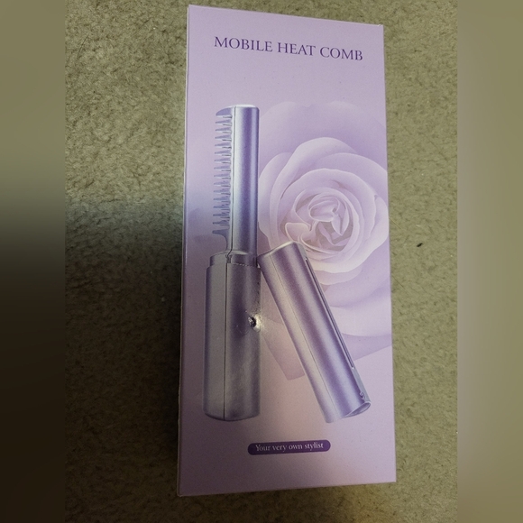 NEW MOBILE/PORTABLE MINI HAIR HEAT COMB STRAIGHTENER - Picture 6 of 8